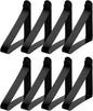 uxcell 8 Pack Tablecloth Clips, Stainless Steel Table Cloth Cover Clamps, 2.56" x 2.68" Windproof Holder Clips for Home Party Picnic Wedding Camping Dining Tables, Black