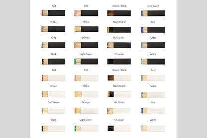 Custom Matchboxes - Set of 10 - Personalized - 2" Inch Long - Colorful Matchsticks - Weddings – Wedding Favor - Matchboxes, Custom Matchbox (2" Matchsticks, Wedding Design #6)