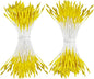 HAHIYO 1000Pcs 1mm Yellow Pearl Double Head Flower Pistil for Flower Making Scrapbook Decoration Mini Handmade Artificial Pistil Pearlized Floral Stamen Pollen