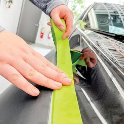 LAUCO DINOGREN High Performance Automotive Masking Tape (0.75 in x 60 yd, 12 Rolls) – Green Crepe Tape for Car Paint, Heat & Water Resistant, Body Shop Use, Clean Removal, Multi-Surface Application