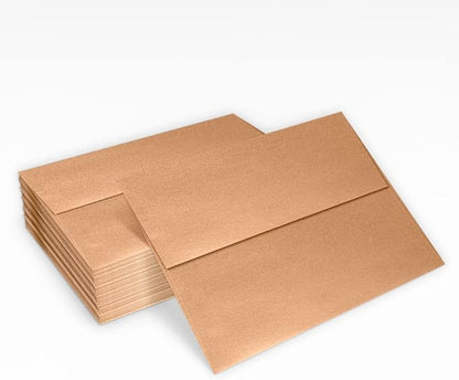 LUXPaper A7 Invitation Envelopes | Peel & Press | 5 1/4" x 7 1/4" | Copper Metallic | 80lb. Text | 250 Qty