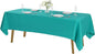 Rectangle Tablecloth 60x102 inch Washable Polyester Fabric Table Cloth for Wedding Party Dining Banquet Decoration（60x102, Turquoise）