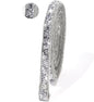 Rhinestone Ribbon 3 Yards Self Adhesive Rhinestone Strips Diamond Ribbon Sticker Crystal Roll Glitter Bling Rhinestones Tape for Crafting DIY Art Decoration (Silver,0.4 Inch)