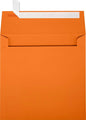 LUXPaper Square Invitation Envelopes | Peel & Press | 6 1/2" x 6 1/2" | Mandarin Orange | 80lb. Text | 50 Qty