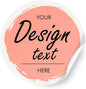 Custom Stickers Personalized Labels - Customized Stickers with Any Design Image Logo Text,Custom Thank You Label Stickers,Custom Stickers for Business Logo,100 Labels (Circle,4.5"x4.5")