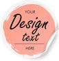 Custom Stickers Personalized Labels - Customized Stickers with Any Design Image Logo Text,Custom Thank You Label Stickers,Custom Stickers for Business Logo,100 Labels (Circle,4"x4")