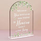 Wedding Memorial Sign We Know You Would Be Here Today If Heaven Clear Acrylic Table Sign for Marriage Parties Anniversaries Reception Cafe Hotel Party Bar Business Event