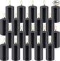 Set of 20 | 2X 4 inch Tall Pillar Candles, Soy Wax. Perfect for Candlelight Dinner, Home Decoration, Party, Wedding.(Black)