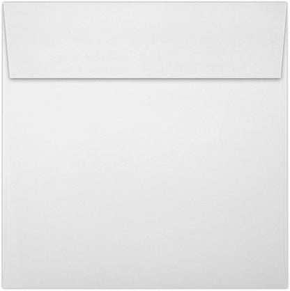 LUXPaper Square Invitation Envelopes | Peel & Press | 5 1/4" x 5 1/4" | Bright White | 70lb. Text | 50 Qty