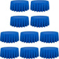 LTC LINENS 10 Pack 120 Inch Round Tablecloth Royal Blue for 60 Inch Round Table - Bulk Round Table Cover - Washable, Wrinkle Resistant Polyester Fabric Cloth for Wedding, Party