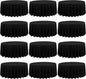 fani 12 Pack 90 Inch Round Tablecloth, Black Polyester Fabric Table Cloth for Round Table, Washable Table Cover for Wedding Party Dining Table Buffet Banquet Restaurant and Camping