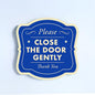 Custom Decorative Outdoor Metal Sign - Personalized Aluminum Driveway Sign, Waterproof, Made In USA - Design 3 Blue Steel 24x24 In