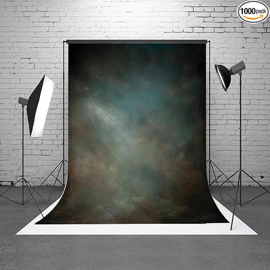 6.5x10ftAqua Backdrops Portrait Backdrops for Photography Mottled Photo Background