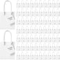 Sherr 100 Pack Mini Gift Bags Bulk, 4 x 2.75 x 4.5 Inches Paper Bags with Tags, Extra Small Paper Gift Boxes with Handles for Birthday, Party Favors, Weddings, Small Business(White)