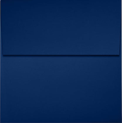 LUXPaper Square Invitation Envelopes | Peel & Press | 4" x 4" | Navy Blue | 80lb. Text | 50 Qty
