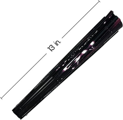 DeFlare | Cosmic Zodiac Rave Fan | Zodiac Sign Hand Fan | Astrology Rave Fan | Hand Fan | Large Rave Fan | Large Clacking Fan