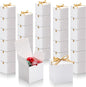 DOYIDE 60 Pcs Small Gift Boxes, 3x3x3 inches Kraft Paper Gift Box with Ribbons, White Candy Boxes for Christmas Wedding Favors Baby Shower Bridal Shower Birthday Party
