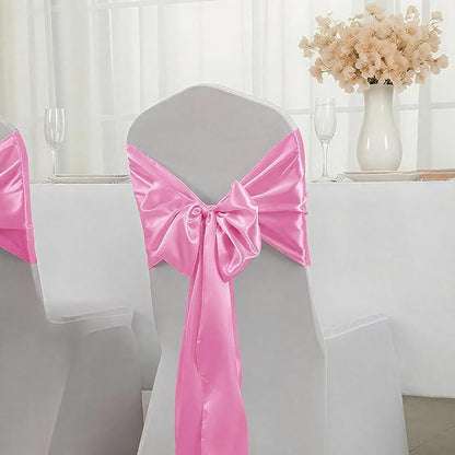SHEJIZE 2 Pack Pink Satin Table Runner 12x108 Inches Long, Bright Silky Smooth Satin Table Runner Table Decor for Wedding Banquet Christmas Prom Event Birthday Party