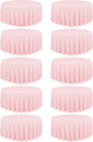 10 Pack Pink Round Tablecloths - 90 Inch, Polyester Table Cover, Stain and Wrinkle Resistant Washable Fabric, Perfect for Wedding Banquet Parties