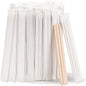 200pcs Individually Wrapped Coffee Stirrers Wood - 7" Coffee Stir Sticks, Round End Disposable coffee stirrer, For Coffee, Cocktail and Hot Drinks