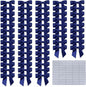 2.5" Hgzgch Dark Blue Satin Ribbon Bow for Gift Wrapping, Premade Bows for Crafts, Cake, Party Favors, Handmade Bows with Double-Sided Tape, Self Adhesive Bows for Presents, Treats, Christmas - 50pcs