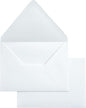 PONATIA 50PCS A7 Euro Flap Envelopes, 5.25 x 7.25'' White Envelopes for Weddings Invitations, Photos, Postcards, Greeting Cards, Christmas Gift Cards, Acrylic Mailing (White (No Liner)