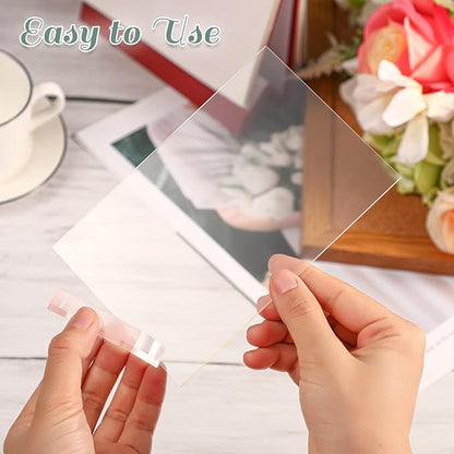 12 Pcs Clear Acrylic Place Cards with 12pcs Acrylic Holder Wedding Table Numbers with Centerpiece Stand Sign and Holder DIY Table Name Cards Plates for Wedding Reception Banquet Decors