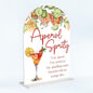 Aperol Spritz Decor Sign for Wedding Acrylic Arch Wedding Bridal Shower Baby Shower Welcome Table Signs for Ceremony and Reception Decor Aperol Spritz Party Decorations Gift 7 x 5 Inches