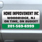 Car Magnet Signs Custom - 24"x12" (Set of 2), 30-mil Thickness with Rounded Corners (Green)