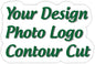 110 Custom Personalized Stickers Labels Cut to Graphic Waterproof Vinyl Made USA, Any Text, Image, Logo 3 in.