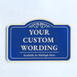 Custom Personalized Metal Aluminum Driveway Signs, Blue Steel 14x10 In, Waterproof Made In USA