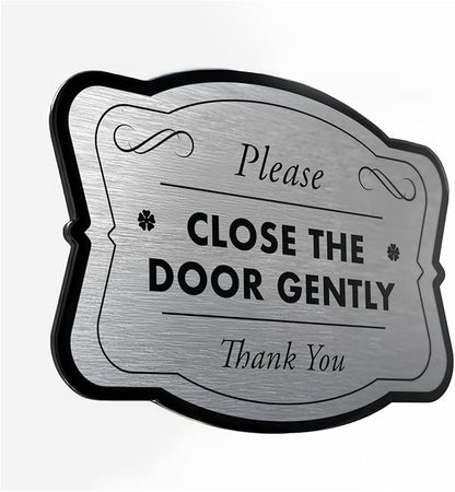 Custom Outdoor Personalized Aluminum Driveway Signs - Waterproof USA Made, Design 3 Metallic Silver 18x12