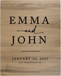 Andaz Press Large Wooden Welcome Sign for Wedding Rustic Welcome Sign 16" x 20" Custom Names Date & Location Modern Wedding Signage English Oak MDF Wood Finish Wedding Reception Indoor Outdoor Signs
