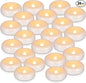 24Pack Waterproof Flameless Floating Tealights, 120+Hour Warm White Battery Flickering LED Tea Lights Candles - Wedding, Party, Centerpiece, Pool & SPA.