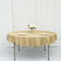 Efavormart Round Tablecloth, 70 Inch Stain & Wrinkle Resistant Washable Table Cloth, Decorative Polyester Fabric Table Cover for Banquet, Wedding, Dining- Champagne