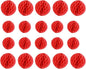 20pcs Honeycomb Flower Balls Party Honeycomb Balls Decoration Paper Flower Balls Tissue Paper Flower Ball Pom Poms Ball for Birthday Wedding Home Decor (3inch+6inch, Red)