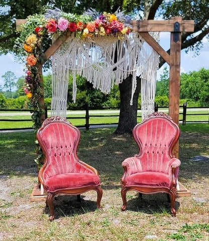 S.N.HANDICRAFTS Macrame Large Curtain Bohemian Boho Decoration Backdrop Wedding Wall Hanging (75X85)