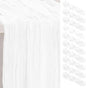 10 Pack White Cheesecloth Table Runner 35x120 Inch 10Ft Rustic Gauze Cheese Cloth Thanksgiving Table Runner Sheer Cheesecloth Table Runners for Wedding Party Bridal Shower Decoration