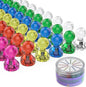 Push Pin Magnets - Tiergrade 60 Pack 7 Assorted Color Strong, Office, Use at Kitchen Home and School Classroom, for Refrigerator Dry Erase Board and Whiteboard.