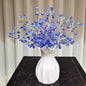 16PCS Crystal Artificial Flowers Bouquets Handmade Acrylic Flower Branches Fake Beaded Baby Breath Floral Crafts for Wedding Party Home Decor