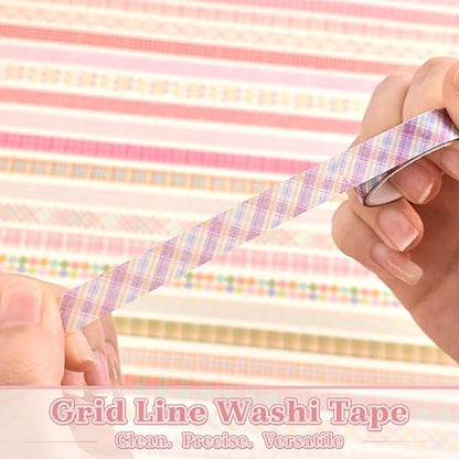 60 Rolls Cross line Theme Washi Tape Set, Writable Decorative Tapes for Scrapbooking, Bible Journaling, Bullet Journaling, 0.39"x79" per Roll