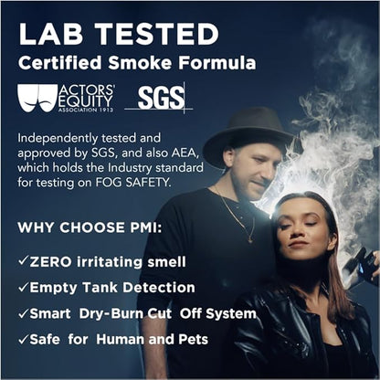 PMI SmokeNINJA PRO HAZER KIT - Portable Fog Machine with Bluetooth, 3rd Gen Haze Nozzle for Cinematic & Studio Use - Perfect for Cinematography, Photography, and Events (PRO HAZER KIT)