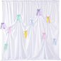 White Backdrop Curtain: 5.8×8ft Backdrop DIY Creative Photography Props Background - Shower Party Event Decorations