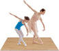 Ballet Dance Floor for Home Practice – 6'x3.9' Portable Ballet Floor - Vinyl Mat, Non-Slip, Cushioned 0.2" for Barre & Floor Practice, Easy to Clean