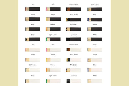 Custom Matchboxes - Set of 10 - Personalized - 2" Inch Long - Colorful Matchsticks - Weddings – Wedding Favor - Matchboxes, Custom Matchbox (2" Matchsticks, Wedding Design #5)