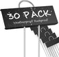 STARTOSTAR 30-Pack Metal Plant Labels Weatherproof Garden Markers,Height 10.6'', Label Area 3.5''X 1.2'' Reusable Nursery Tags for Vegetables Herb Flower Seed Greenhouse - Black