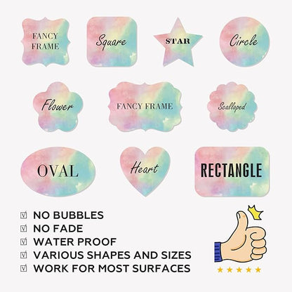 Custom Stickers Personalized Labels - Customized Stickers with Any Design Image Logo Text,Custom Stickers for Business Logo,Custom Thank You Label Stickers,100 Labels (Oval,4"x3")