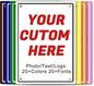 Custom Signs Outdoor Metal,Personalized Street Sign,Create Your Own Sign-Offices、Businesses、Workplaces Address Signs,Indoor and Outdoor Use