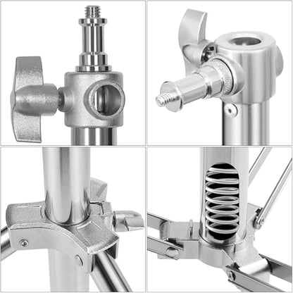 Stainless Steel Backdrop Stand 9.5ftx10ft Photo Stand for Backdrop Video Adjustable Background Support Stands for Portrait & Studio Photography, Photoshoot, Parties, Baby Shower, Birthday, Wedding