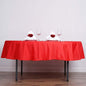 Efavormart Round Tablecloth, 70 Inch Stain & Wrinkle Resistant Washable Table Cloth, Decorative Polyester Fabric Table Cover for Banquet, Wedding, Dining- Red